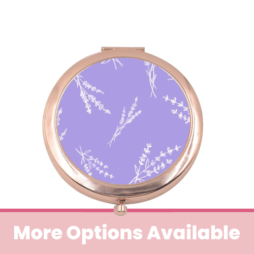 Lavender Ferns Compact Mirror