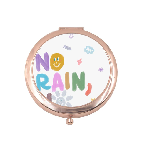 No Rain No Flowers Compact Mirror