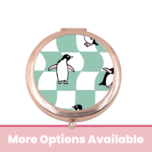 Puzzled Penguins Compact Mirror