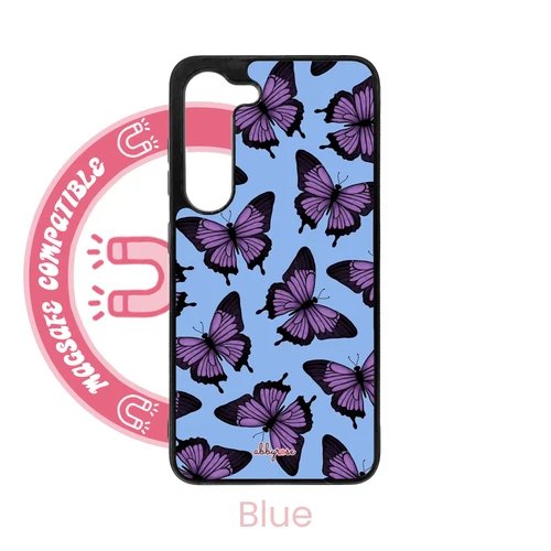 Purple Butterflies MagSafe Galaxy Phone Case