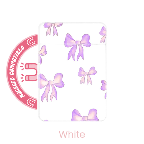 Purple Bows MagSafe Glam Pocket