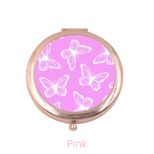 Electric Butterflies Compact Mirror