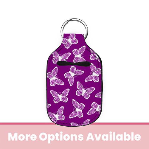 Electric Butterflies Hand Sanitizer Holder