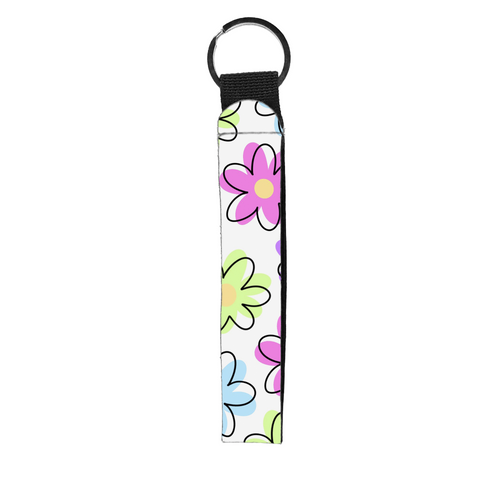 Daisy Doodles Wristlet Key Chain
