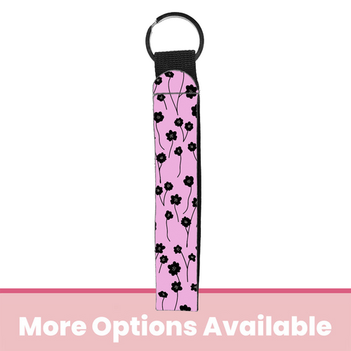 Midnight Meadow Wristlet Key Chain
