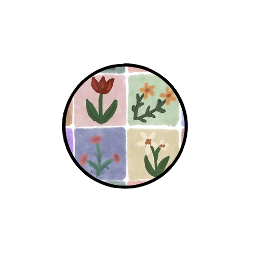 Secret Garden Adhesive Rose Grip