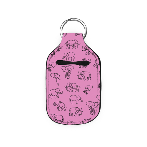 Pink Elephant Hand Sanitizer Holder
