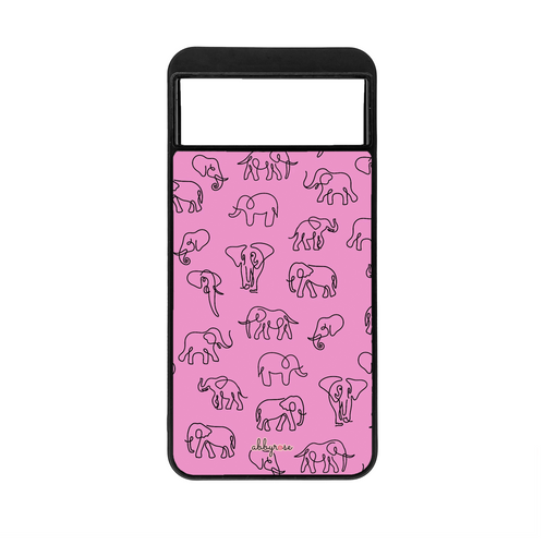 Pink Elephant Pixel Phone Case
