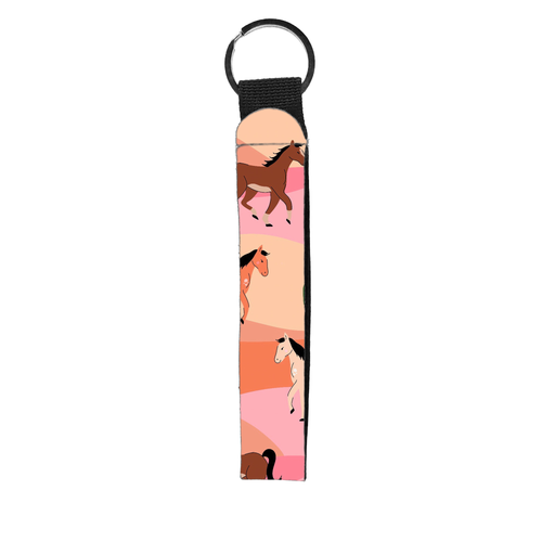 Pink Pony Wristlet Key Chain