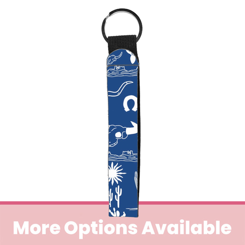 Desert Denim Wristlet Key Chain