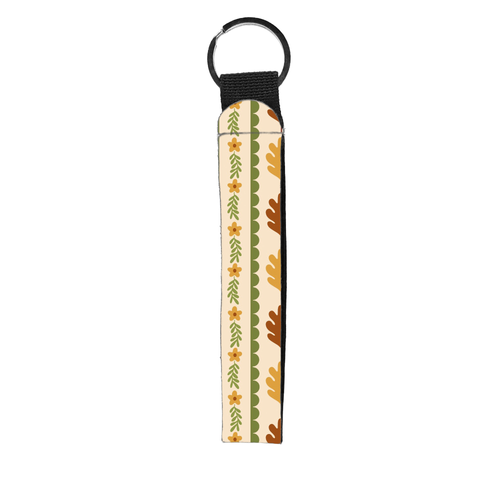 Fallpaper Wristlet Key Chain