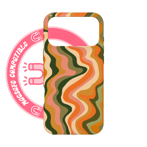 Olive Waves Luxe iPhone Case