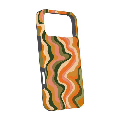 Olive Waves Luxe iPhone Case