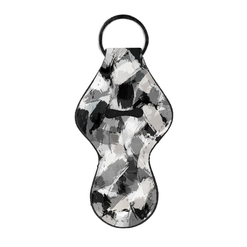 Black & White Scribble Lip Balm Holder