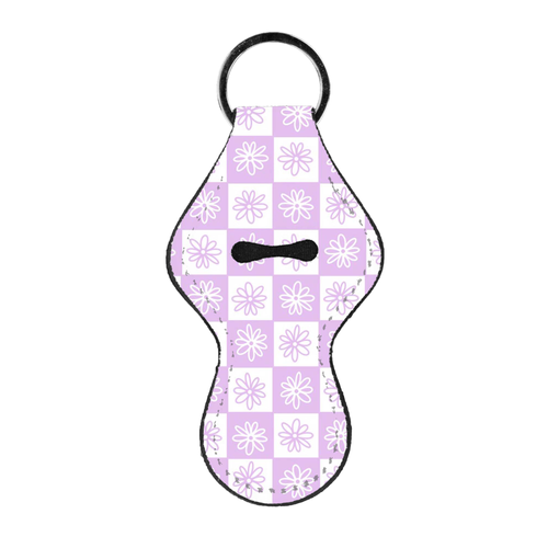 Flower Check Lip Balm Holder