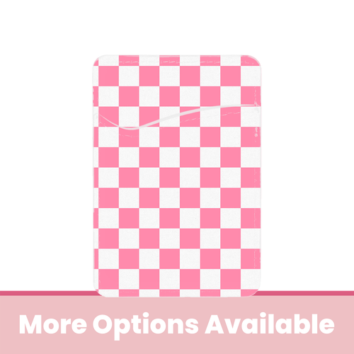 Checkered Adhesive Rose Pocket