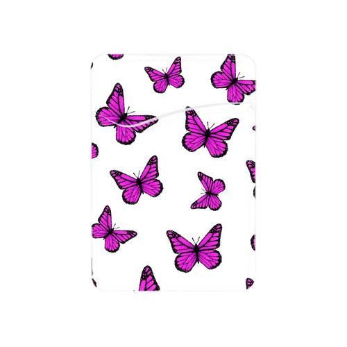 Magenta Butterflies Rose Pocket