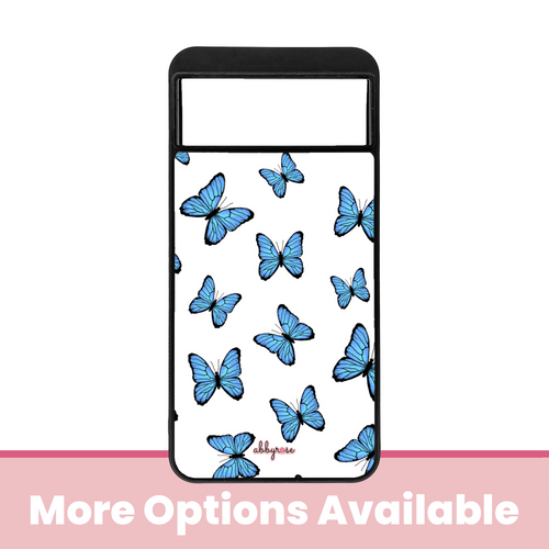 Blue Butterflies Pixel Phone Case