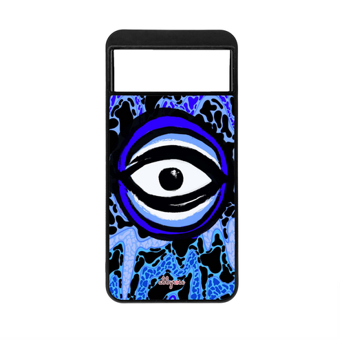 Blue Silk Pixel Phone Case