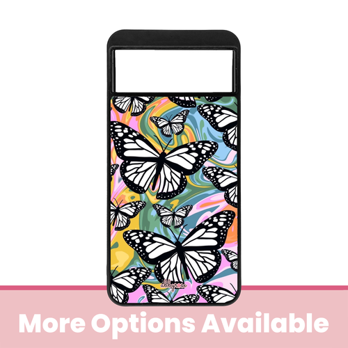 Butterfly Swirl Pixel Phone Case