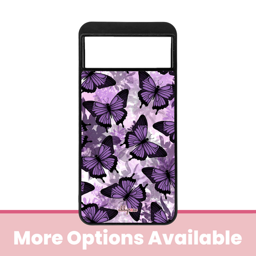 Purple Butterflies Pixel Phone Case