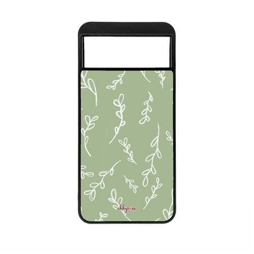 Sage Ferns Pixel Phone Case