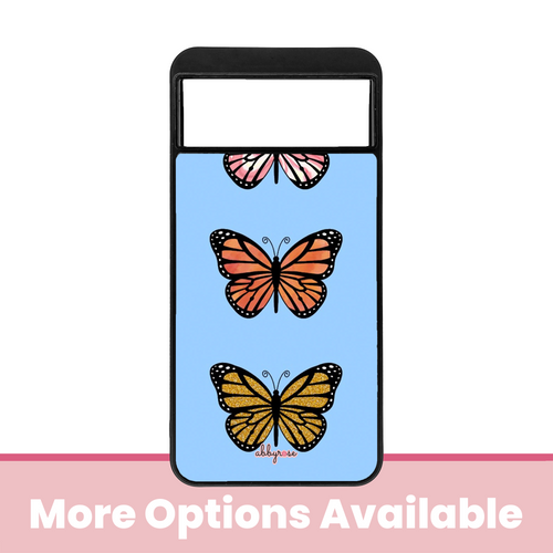 Triple Butterfly Pixel Phone Case