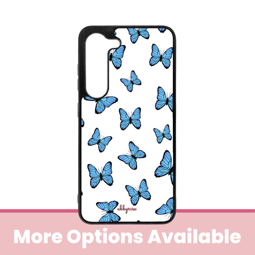 Blue Butterflies Galaxy Phone Case