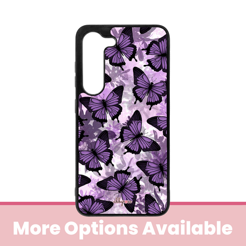 Purple Butterflies Galaxy Phone Case