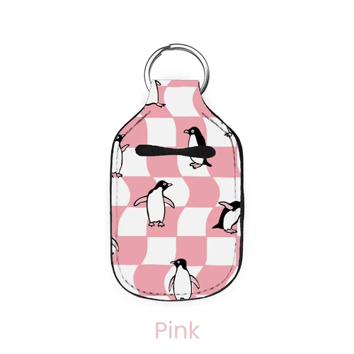 Puzzled Penguins Hand Sanitizer Holder