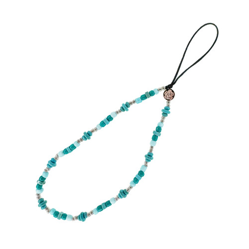 Teal Bling Phone Charm