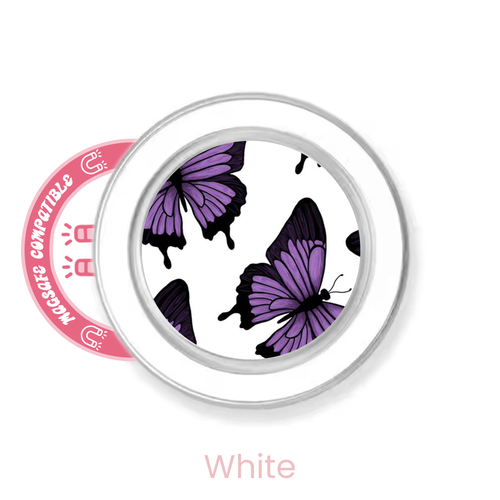 Purple Butterflies MagSafe Rose Grip