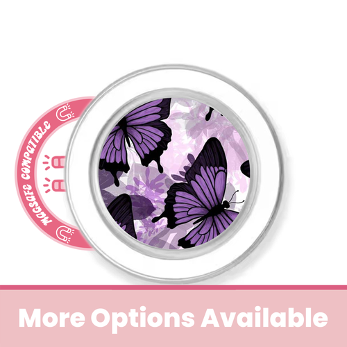 Purple Butterflies MagSafe Rose Grip