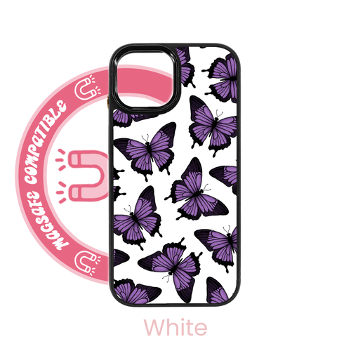 Purple Butterflies MagSafe iPhone Case