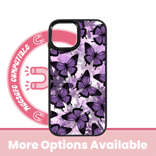 Purple Butterflies MagSafe iPhone Case