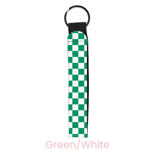 Checkered Wristlet Key Chain