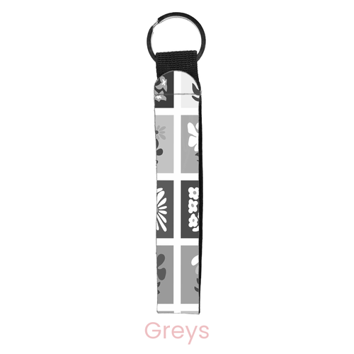 Flower Frames Wristlet Key Chain