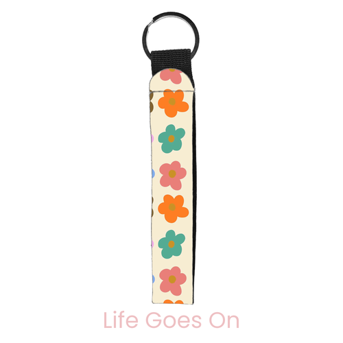 Flower Thoughts Wristlet Key Chain