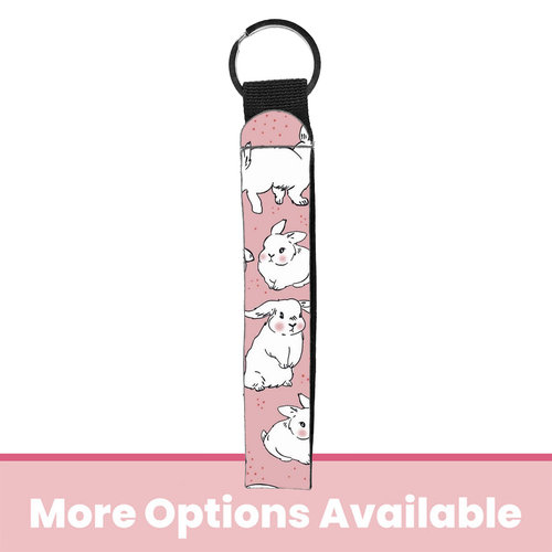 Funny Bunny Wristlet Key Chain