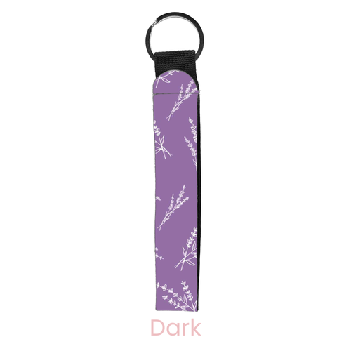 Lavender Ferns Wristlet Key Chain