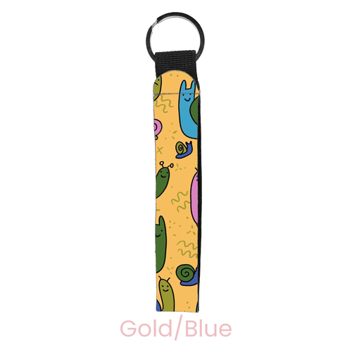 Snail Party Wristlet Key Chain