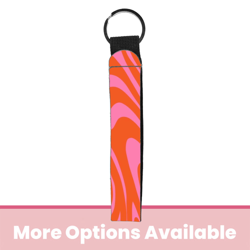 Twisted Zebra Wristlet Key Chain
