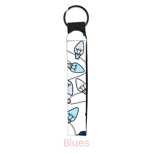Winter Lights Wristlet Key Chain