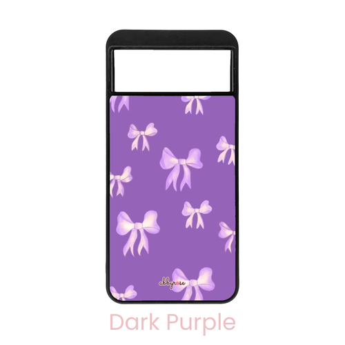 Purple Bows Pixel Phone Case