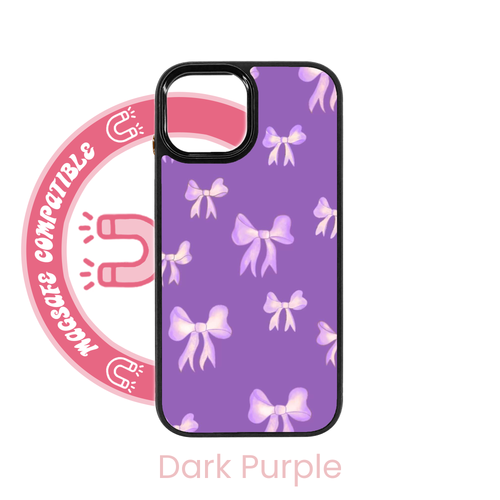 Purple Bows MagSafe iPhone Case
