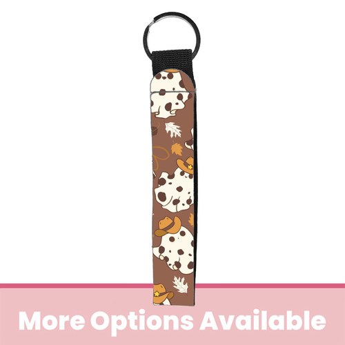 Cow Ghouls Wristlet Key Chain