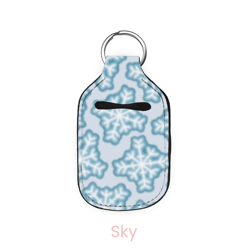 Aura Snowflakes Hand Sanitizer Holder