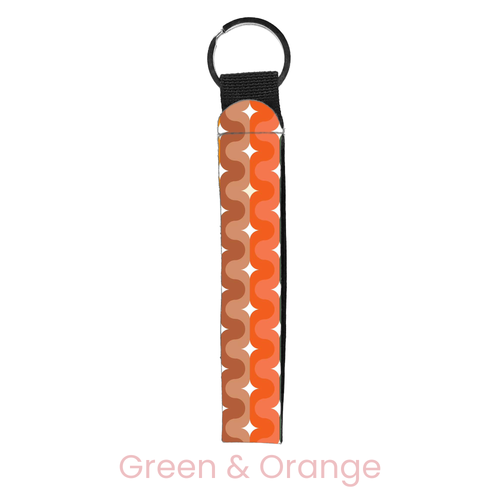 Holiday Squiggles Wristlet Key Chain