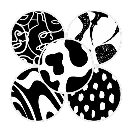 Black & White Adhesive Rose Grip Collection