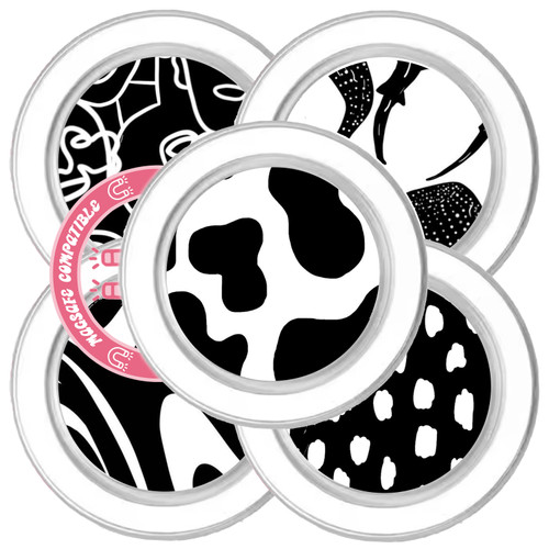 Black & White MagSafe Rose Grip Collection